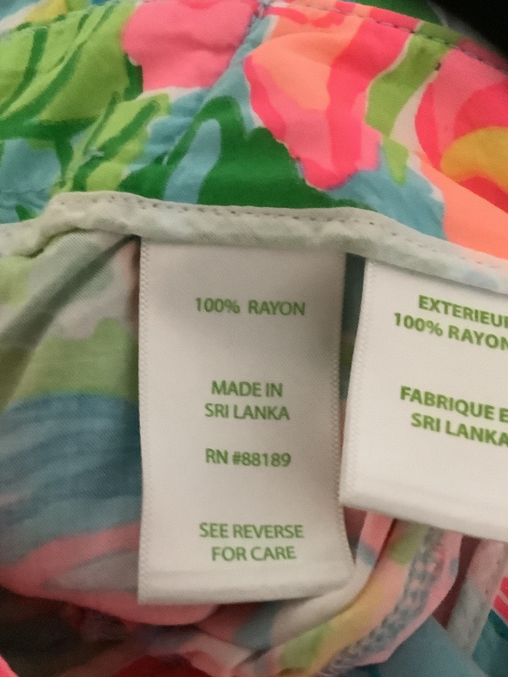 Lilly Pulitzer Multicolor Tropical Print Shorts, side zip, unlined - Picture 12 of 12